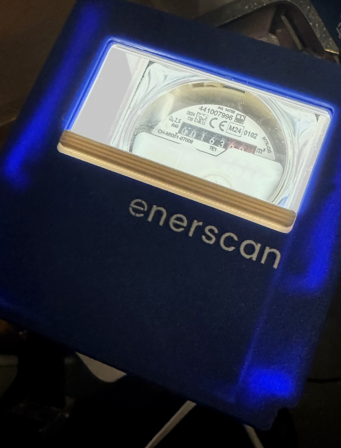 enerscan scanner an Wasserzähler